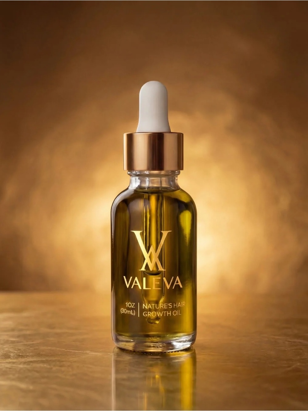 Valeva Nourishing Face & Hair Oil Serum — Golden Yellow